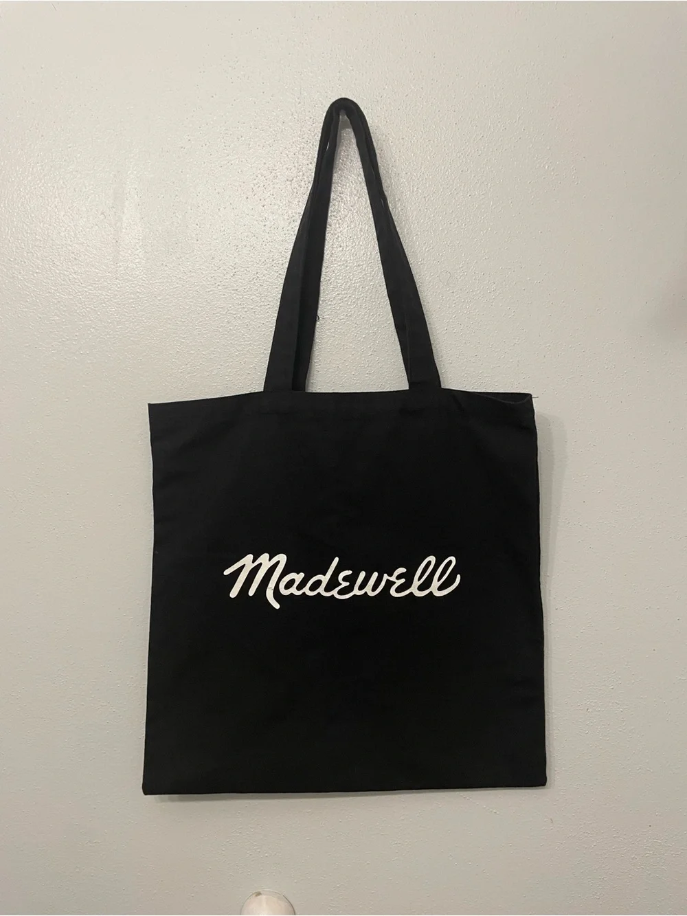 Madewell Bien Fait Black Canvas Tote